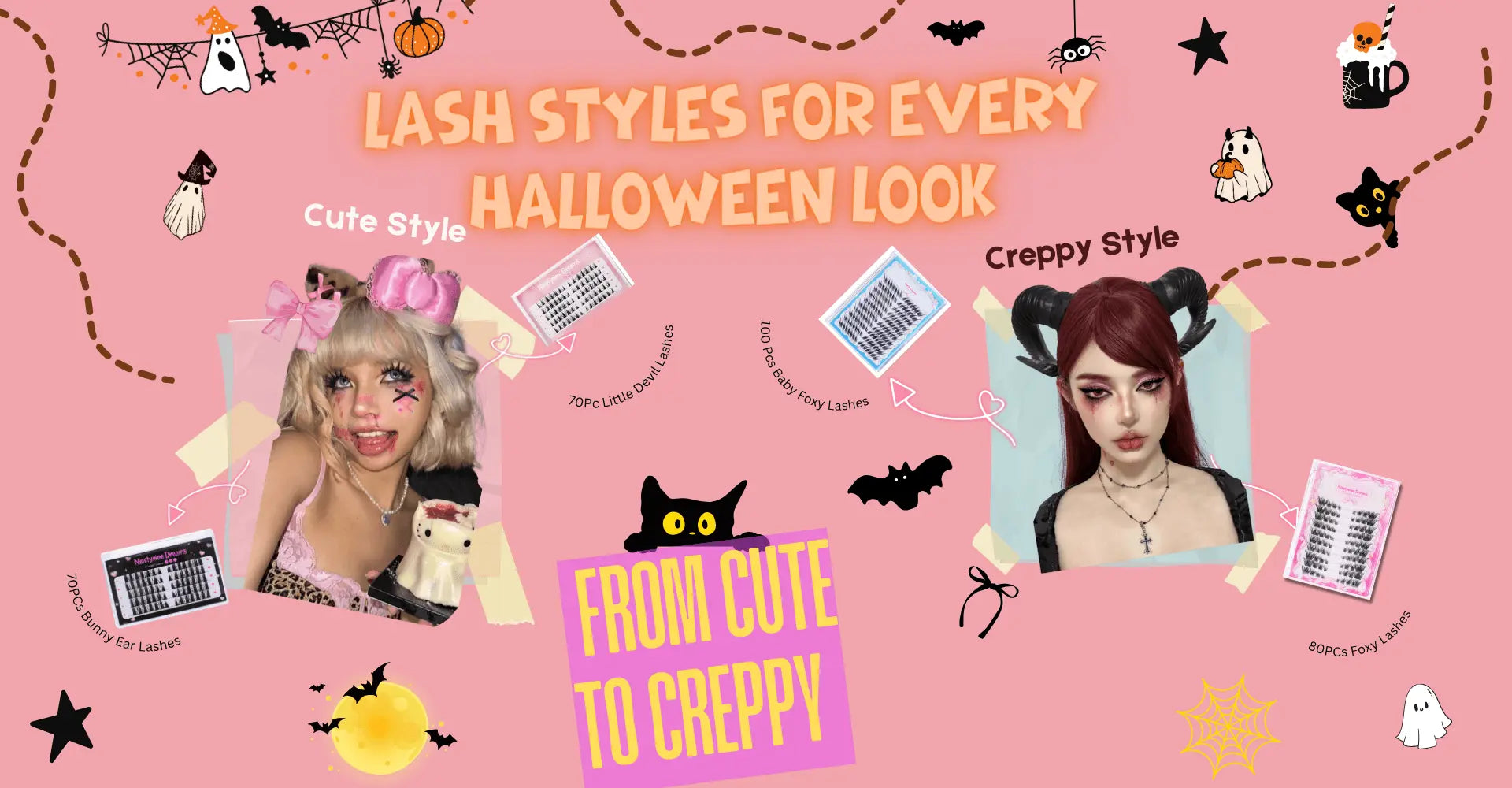 From Cute to Creepy: Lash Styles for Every Halloween Look - Ninetynine Dreams