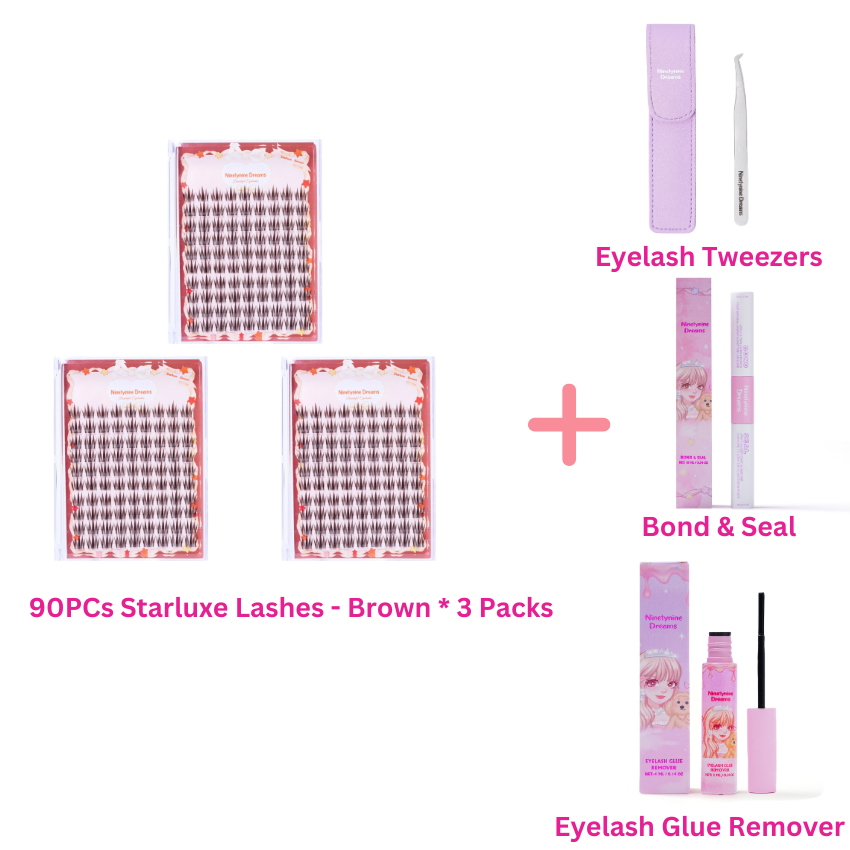 90PCs Starluxe Lashes - Brown