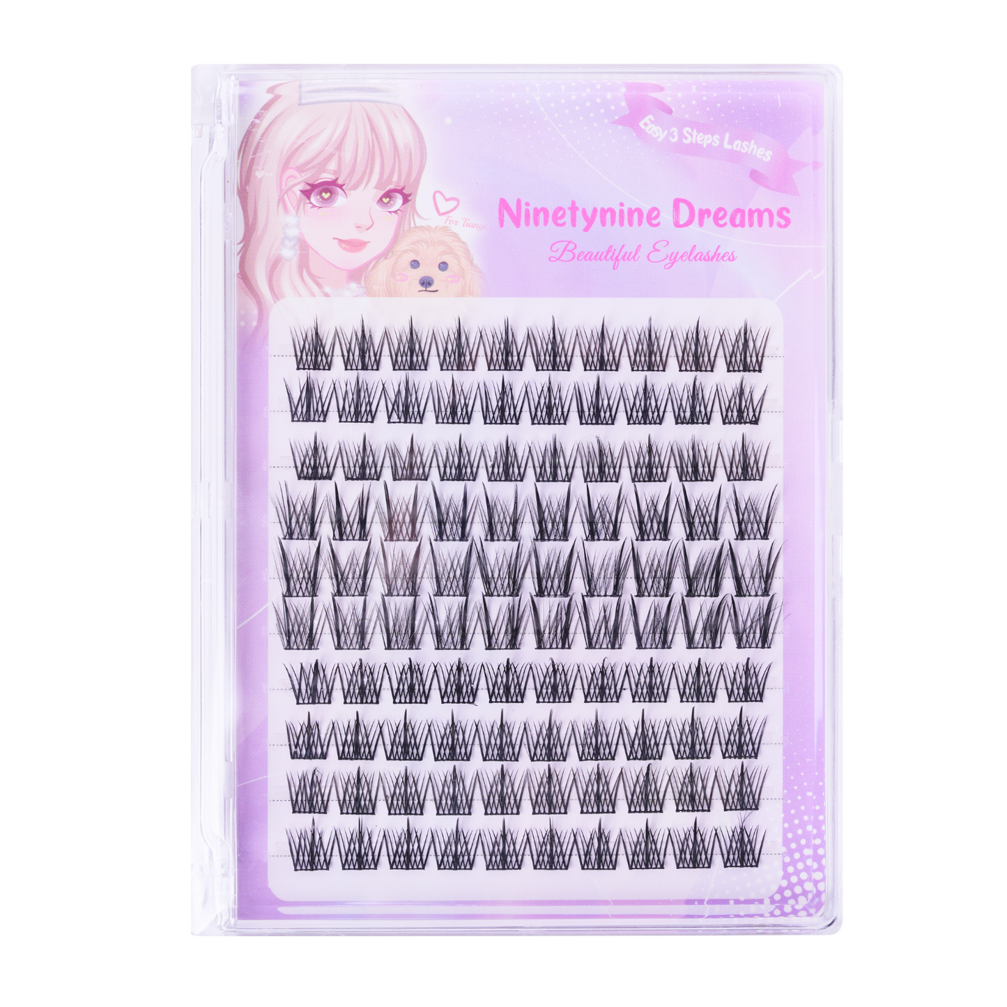 100PCs Easy-Three-Steps Lashes