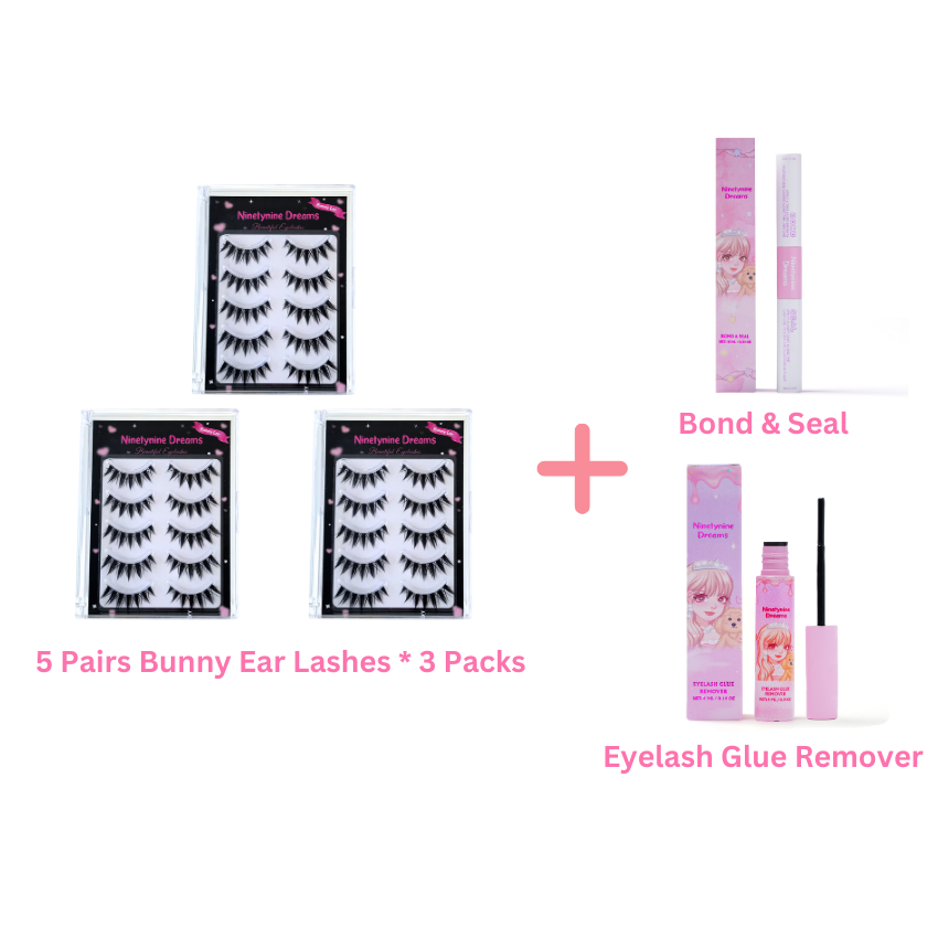 5 Pairs Bunny Ear Lashes