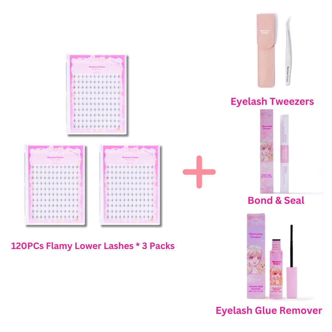 120PCs Cat Ear Lower Lashes