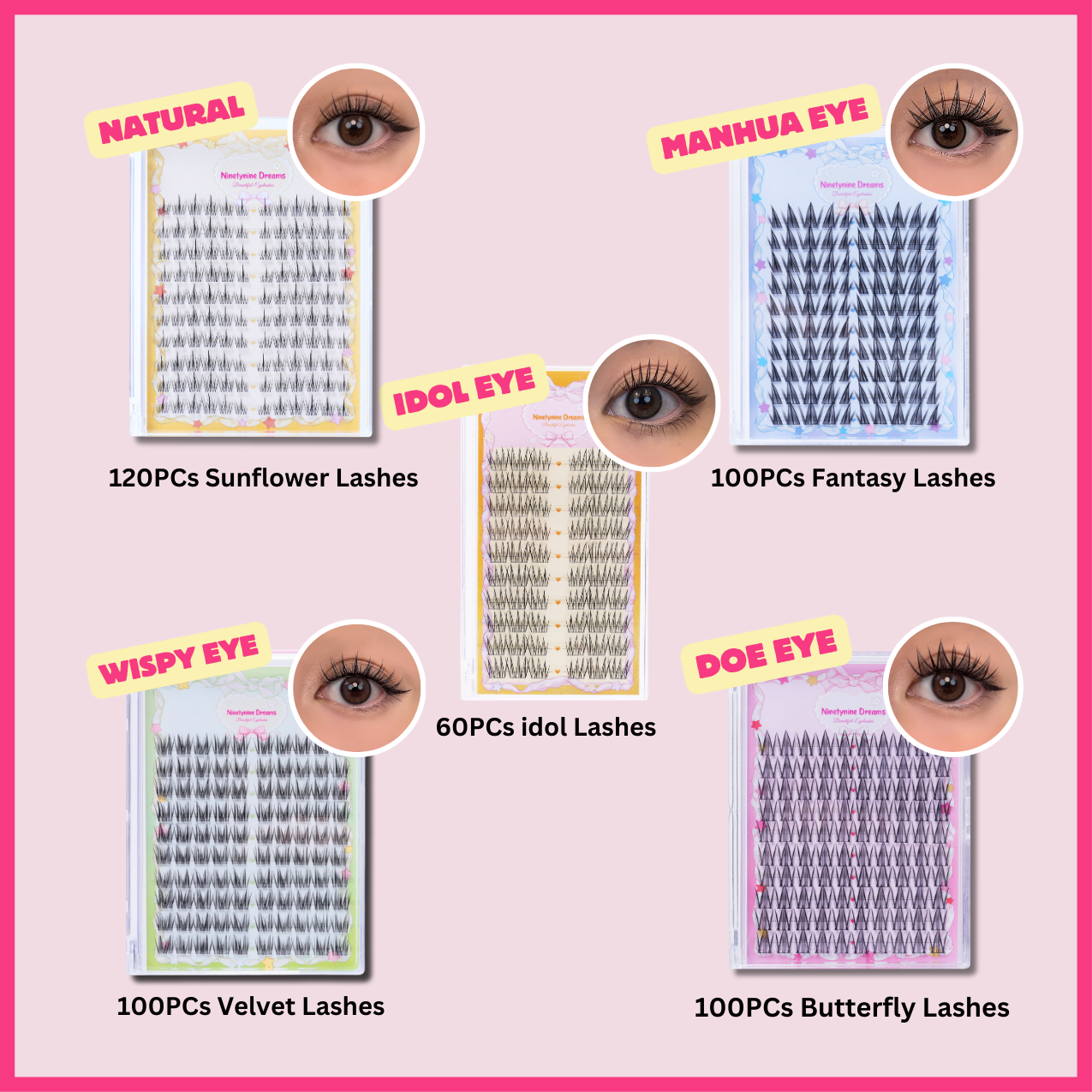 The 480PCs Ninetynine Dreams Lashes Bundle