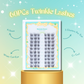 60PC Ninetynine Dreams Twinkle Lashes graphic featuring wispy cat-eye cluster lashes with C+ curl, 9–13mm length