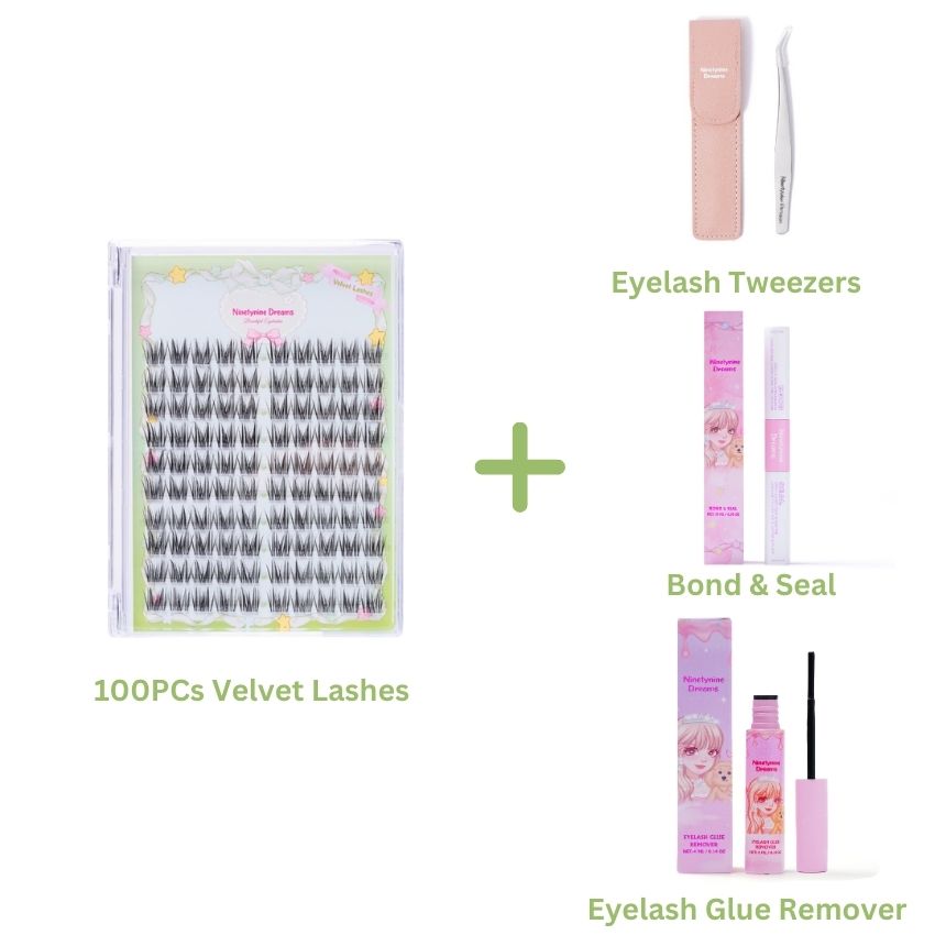 100PCs Velvet Lashes - Ninetynine Dreams