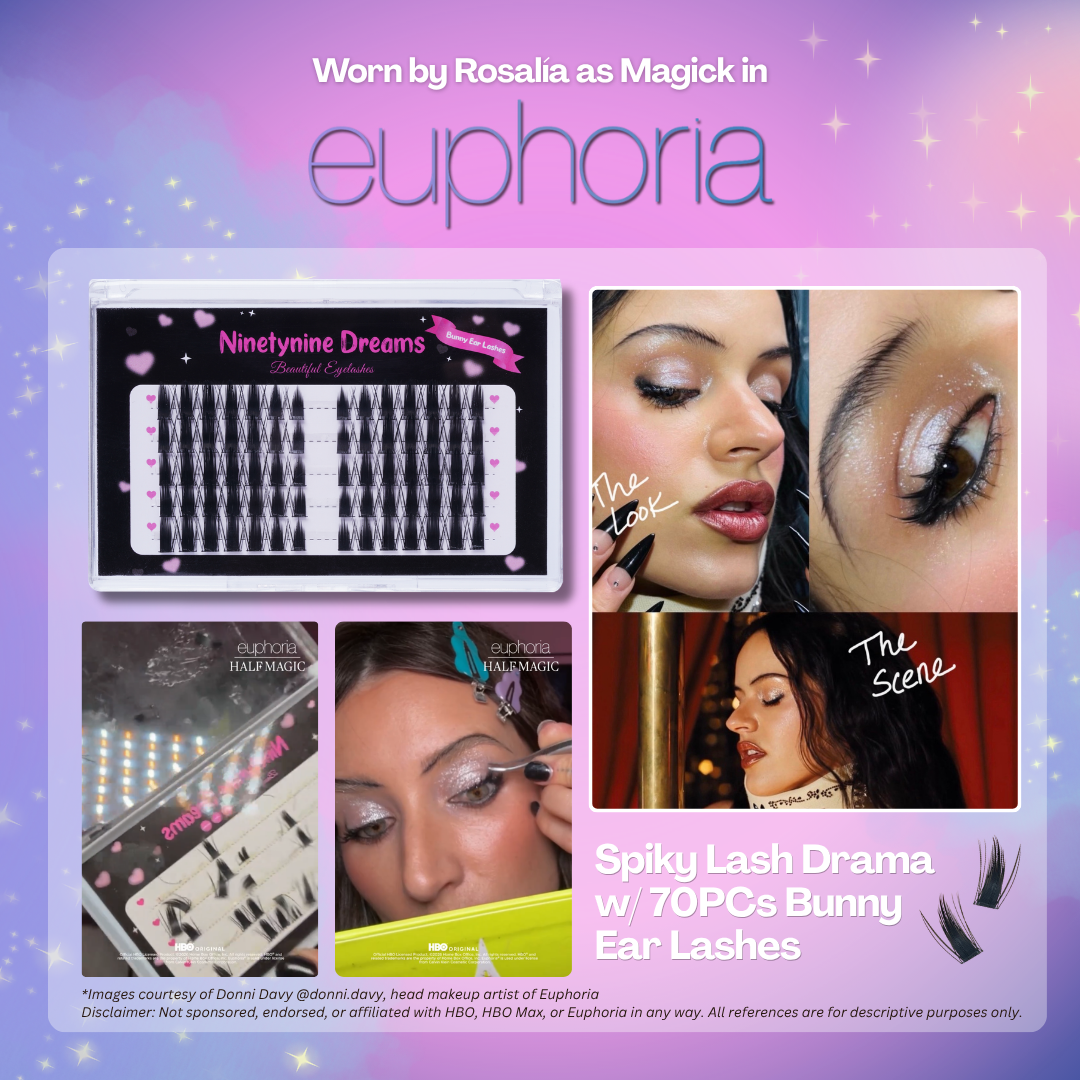 70PCs Bunny Ear Lashes