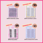 ♡ 400PCs Ninetynine Dreams Manhua Lashes Bundle - Foxy, Sunflower, Butterfly, Fantasy Brown