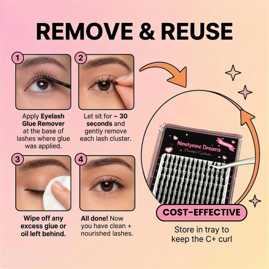 140PCs Bunny Ear Lashes