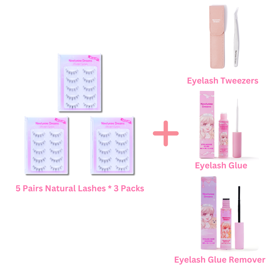 5 Pairs Natural Lashes
