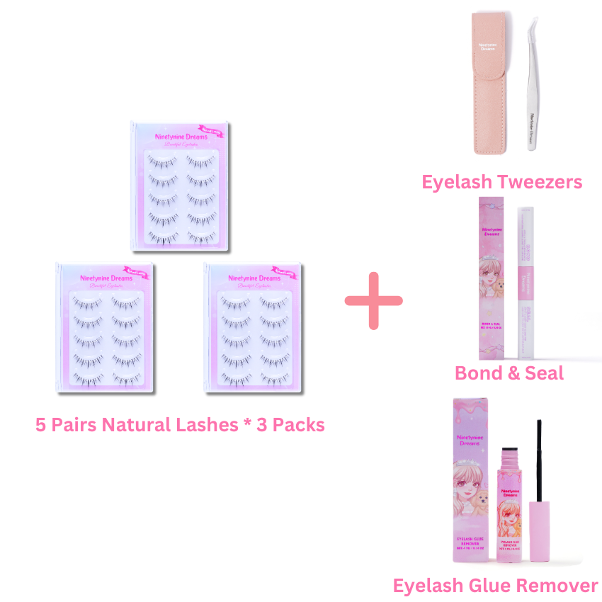 5 Pairs Natural Lashes