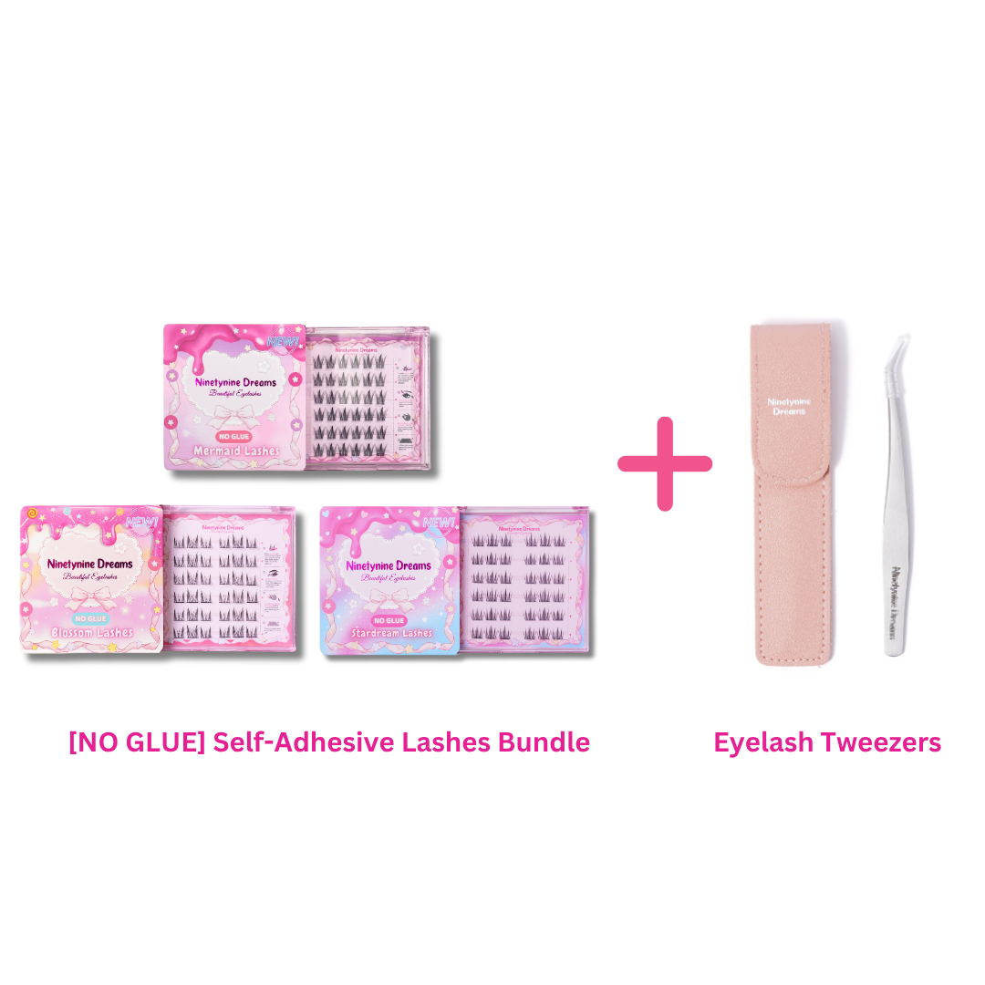 The [NO GLUE] Self-Adhesive Lashes Bundle (3 Styles - Blossom, Stardream, Mermaid)