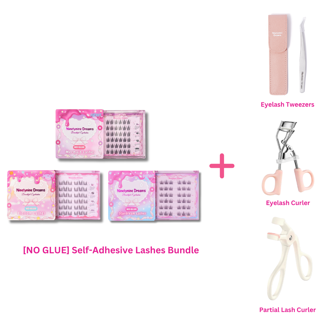 The [NO GLUE] Self-Adhesive Lashes Bundle (3 Styles - Blossom, Stardream, Mermaid)