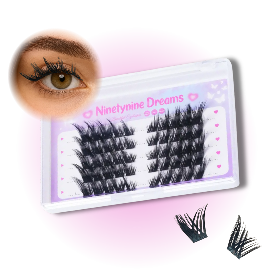 50PCs Intense Foxy Lashes | Dramatic Cat Eye False Eyelashes