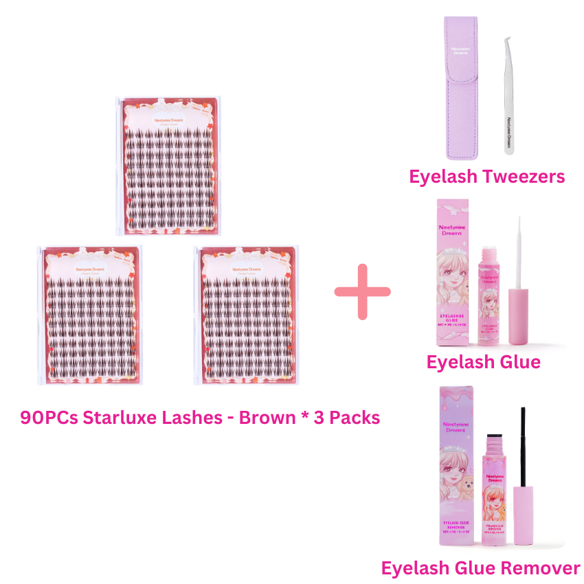 90PCs Starluxe Lashes - Brown