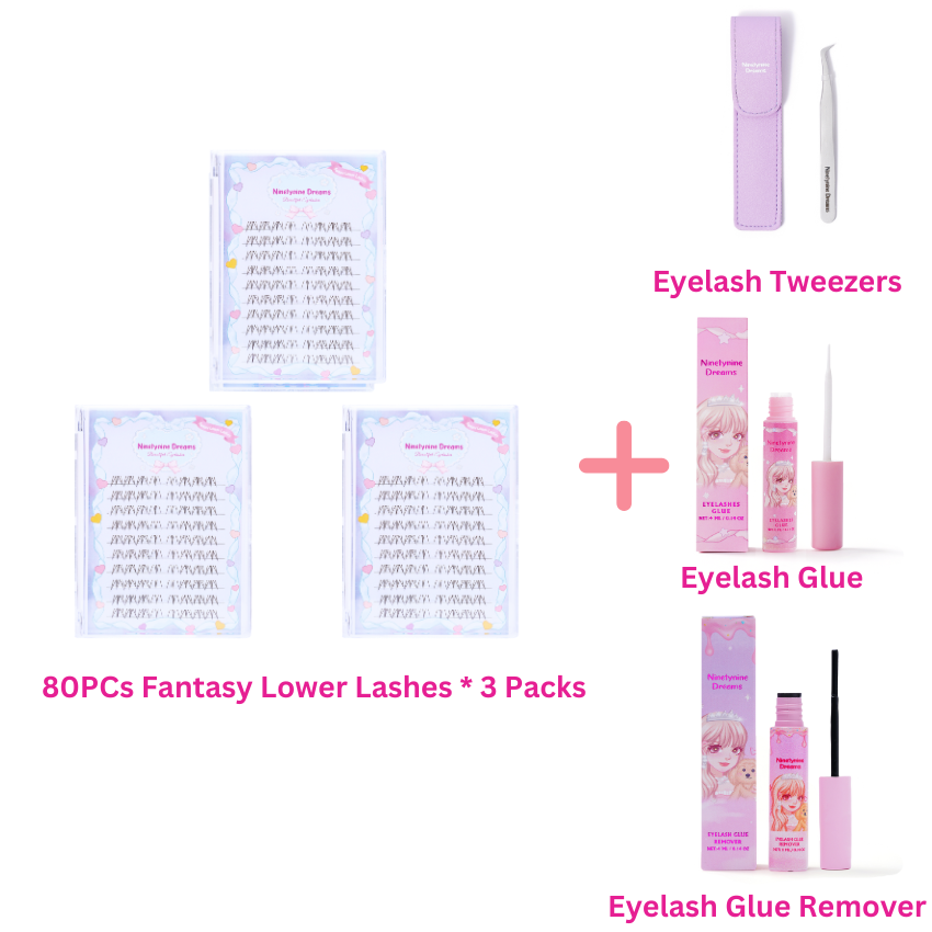 80PCs Fantasy Lower Lashes