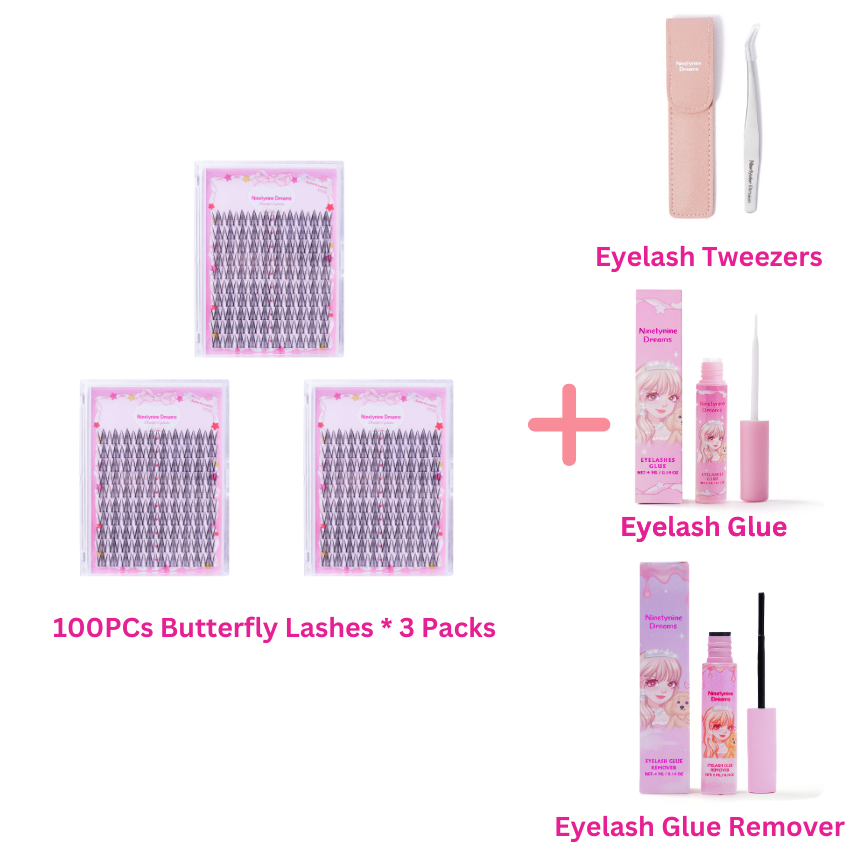 100PCs Butterfly Lashes
