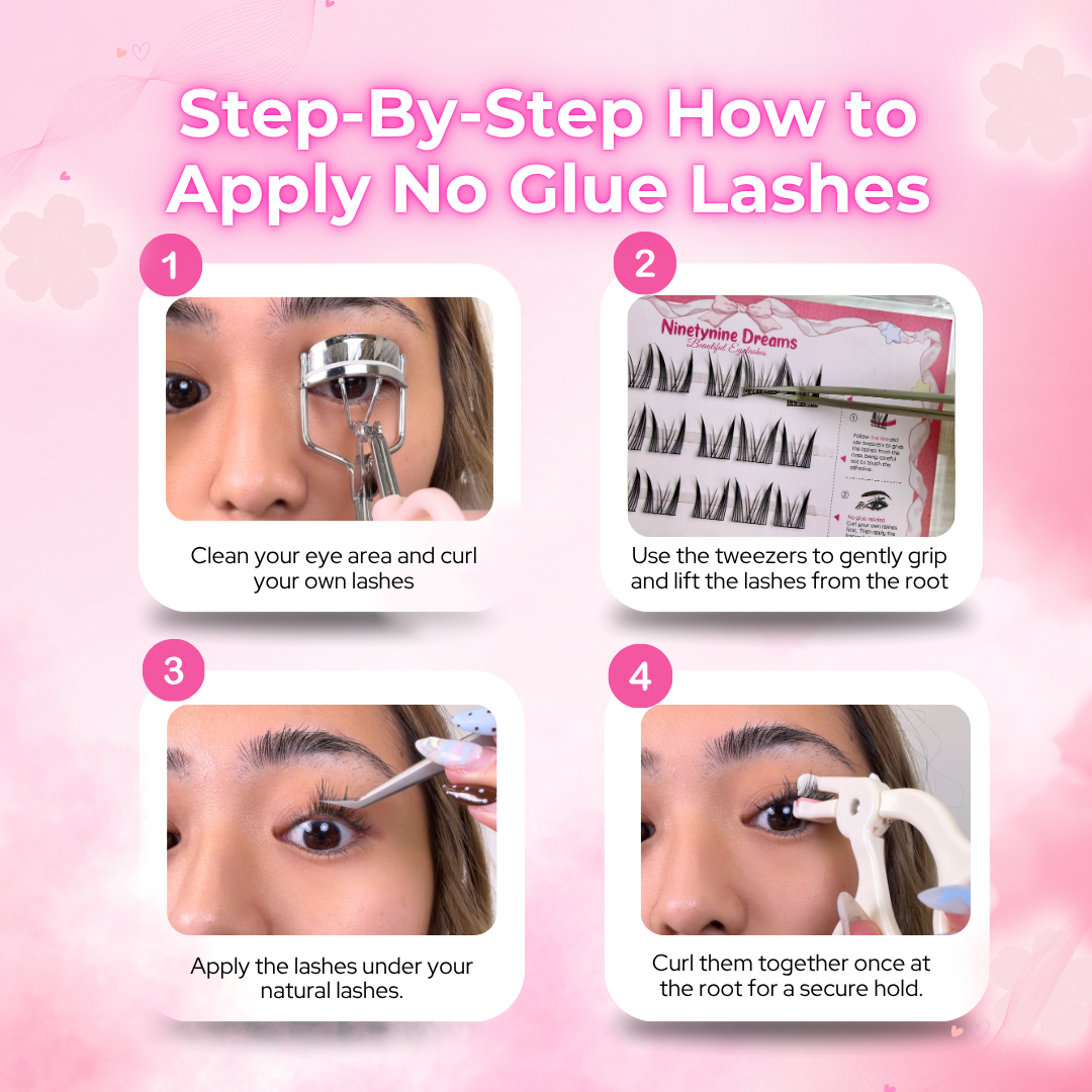 The [NO GLUE] Self-Adhesive Lashes Bundle (3 Styles - Blossom, Stardream, Mermaid)