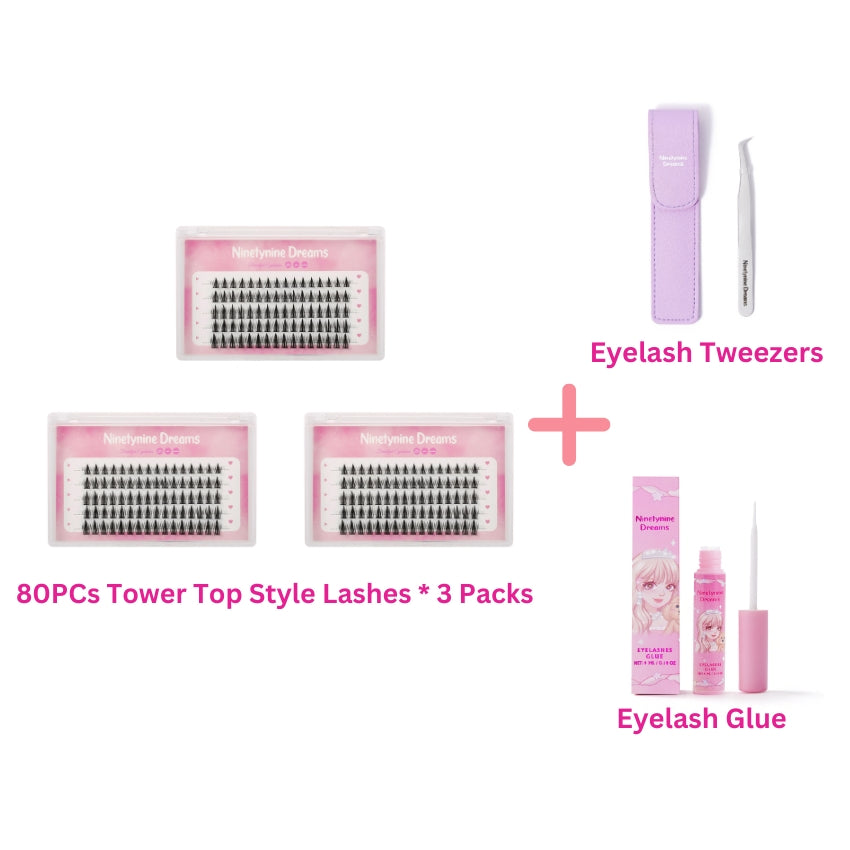 80PCs Tower Top Style Lashes