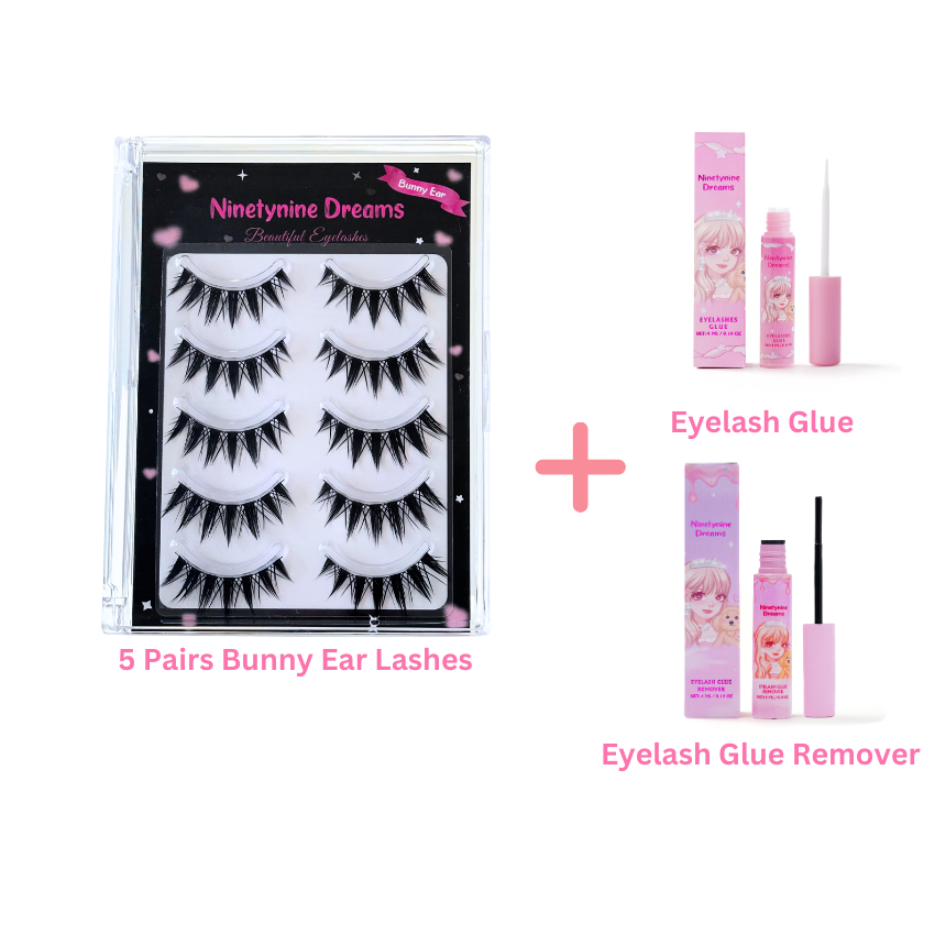 5 Pairs Bunny Ear Lashes