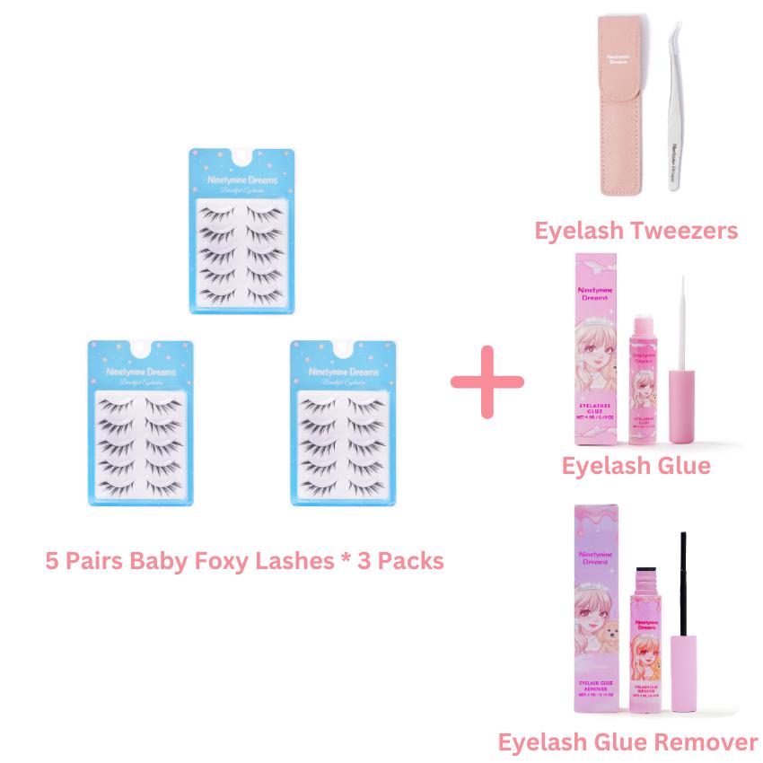 5 Pairs Baby Foxy Lashes - Ninetynine Dreams