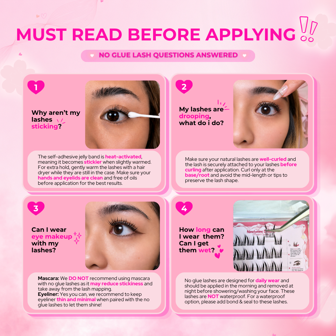 The [NO GLUE] Self-Adhesive Lashes Bundle (3 Styles - Blossom, Stardream, Mermaid)