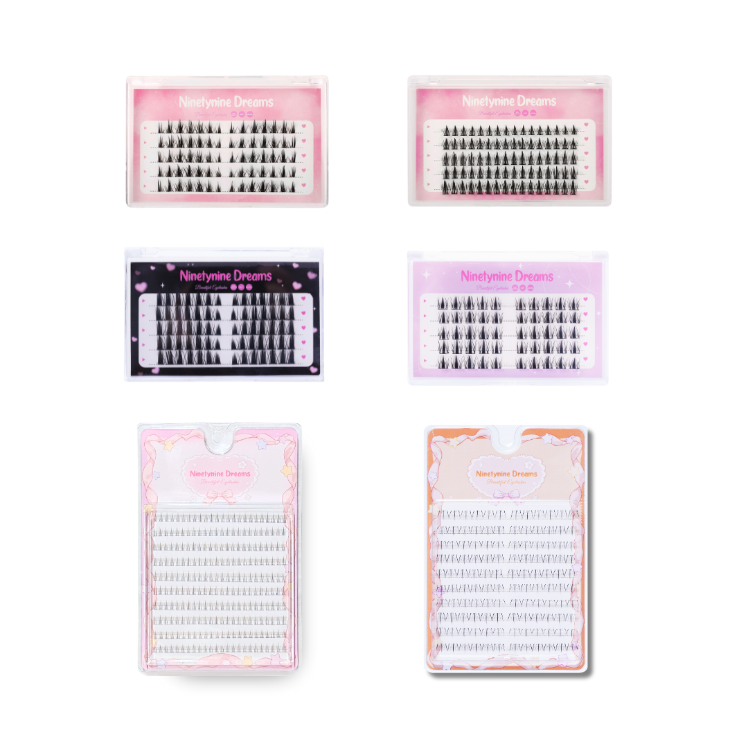 The ALL-IN-ONE Eyelashes Bundle (510PCs) - Ninetynine Dreams