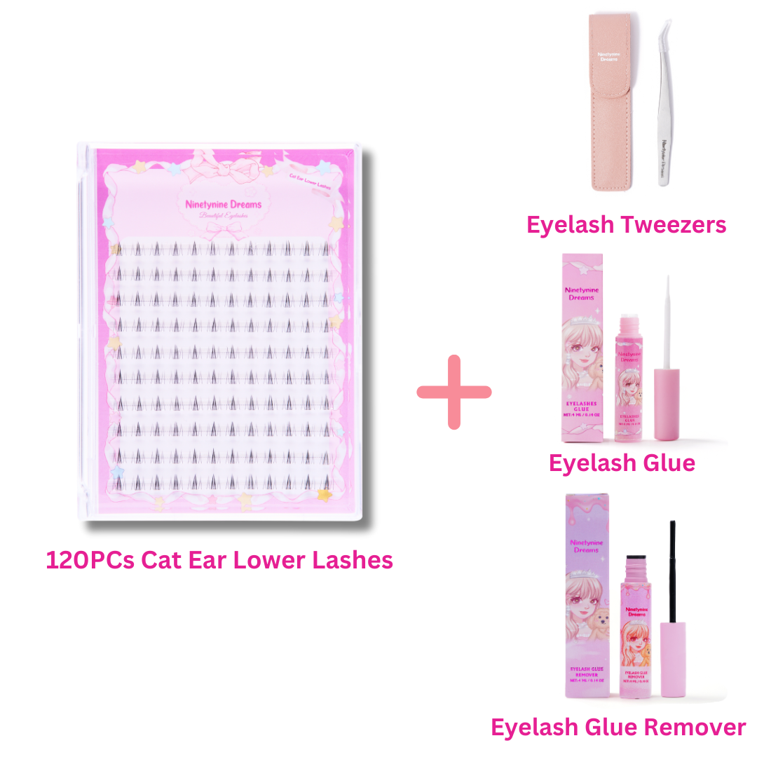 120PCs Cat Ear Lower Lashes