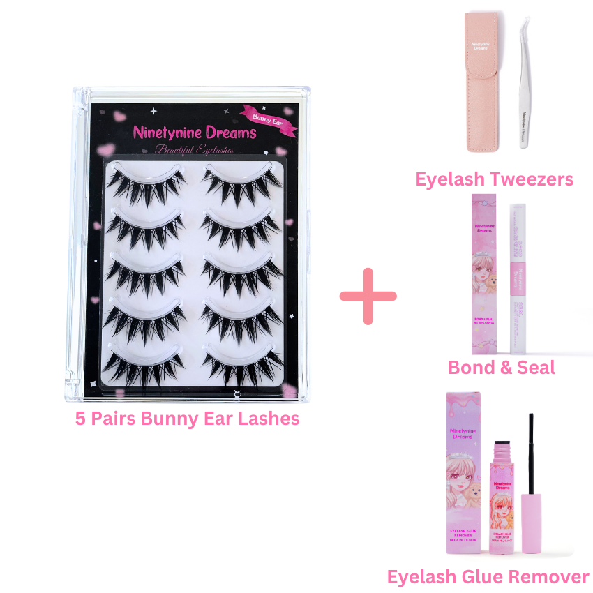 5 Pairs Bunny Ear Lashes