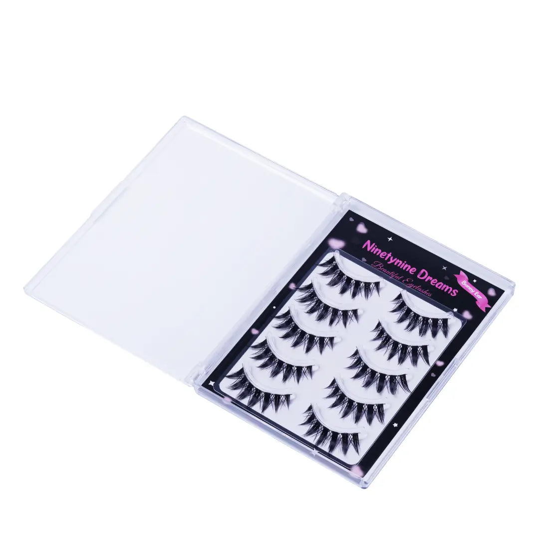 5 Pairs Bunny Ear Lashes Ninetynine Dreams