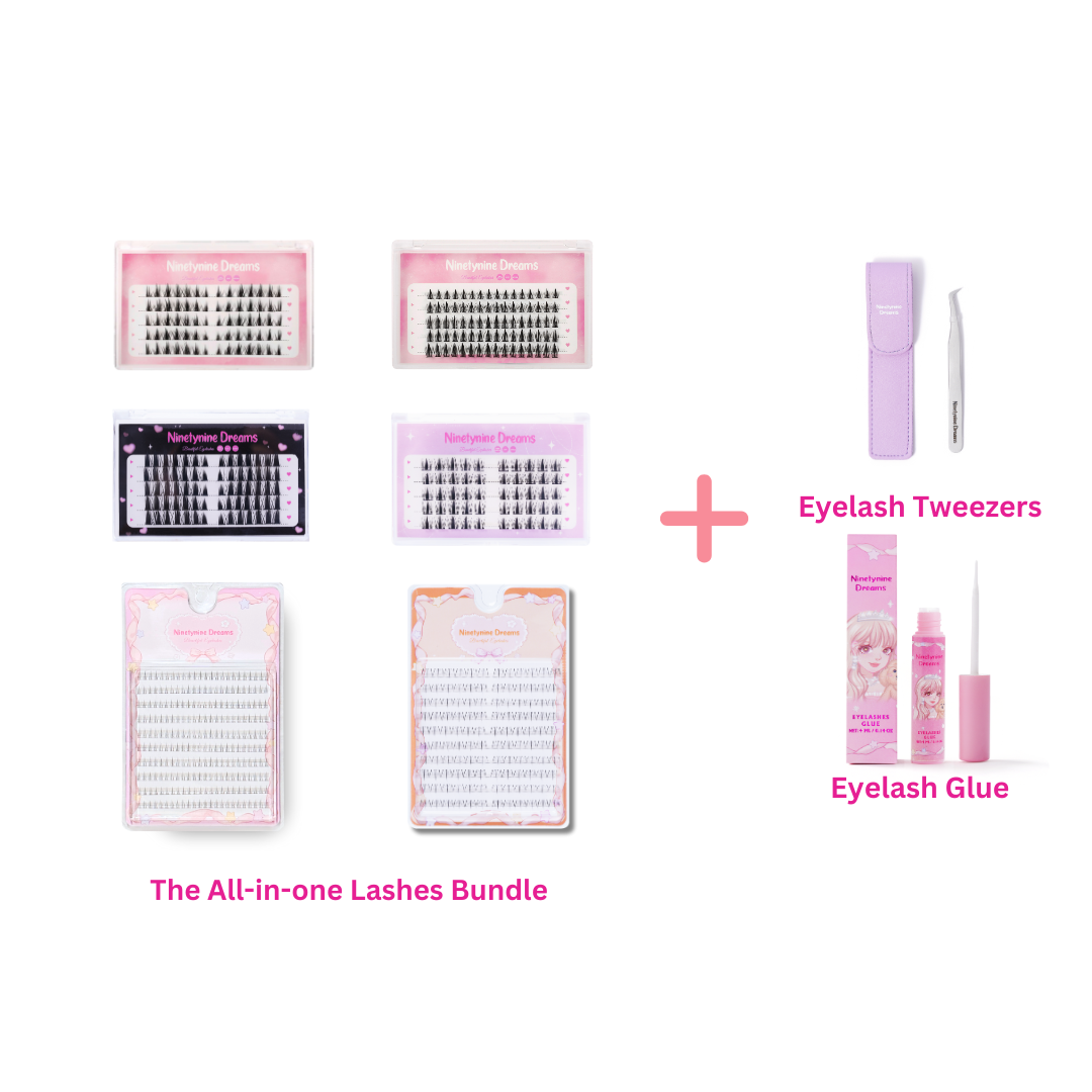 The ALL-IN-ONE Eyelashes Bundle (510PCs) - Ninetynine Dreams