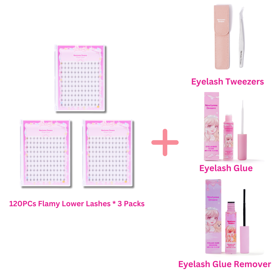 120PCs Cat Ear Lower Lashes