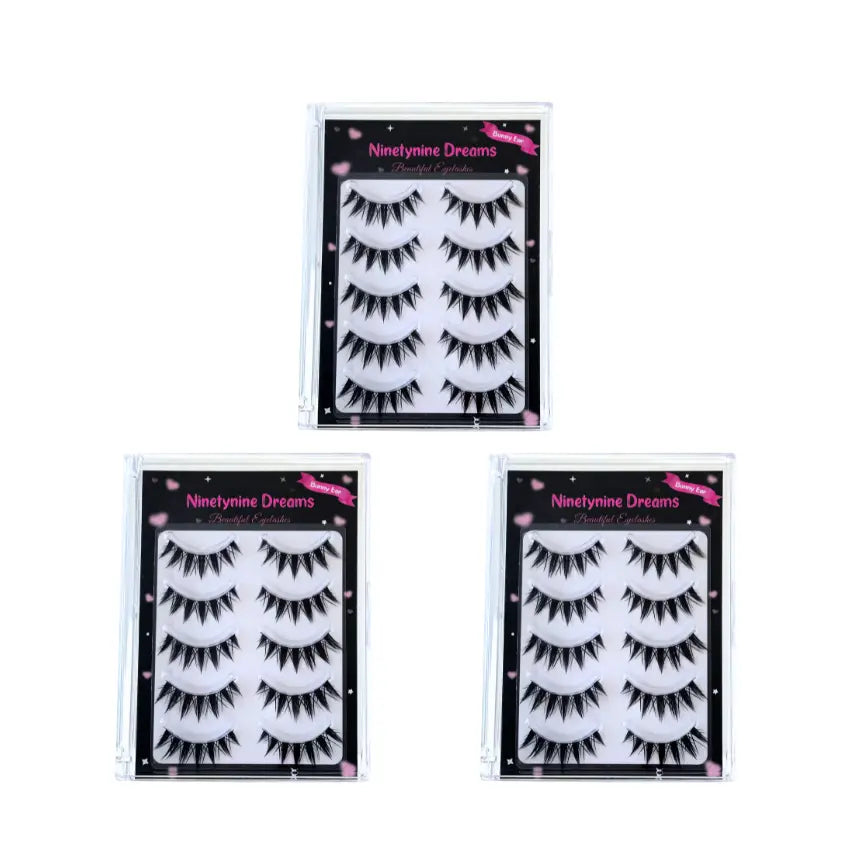 5 Pairs Bunny Ear Lashes Ninetynine Dreams