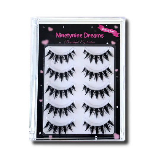 5 Pairs Bunny Ear Lashes Ninetynine Dreams