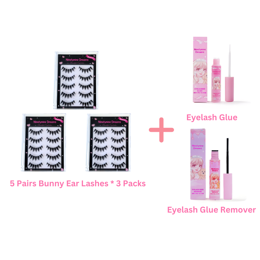 5 Pairs Bunny Ear Lashes