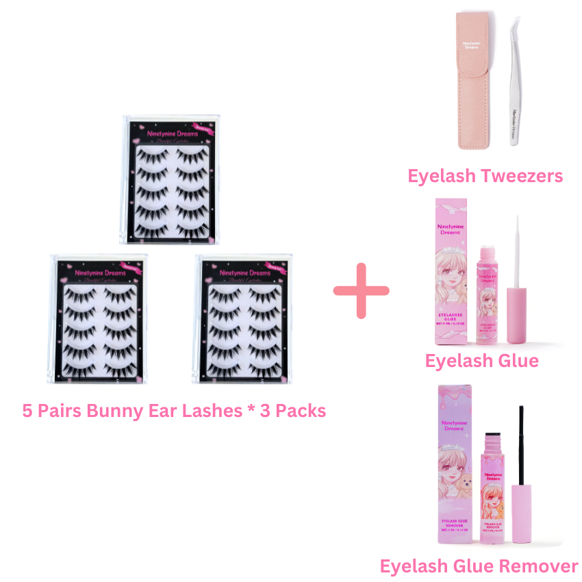 5 Pairs Bunny Ear Lashes