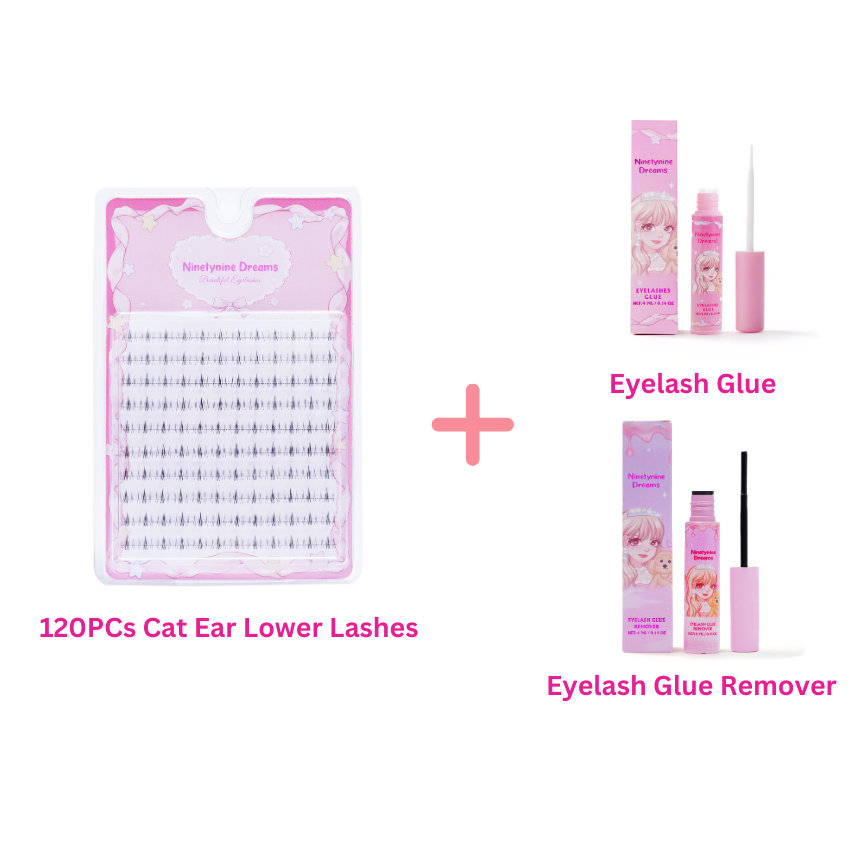 120PCs Cat Ear Lower Lashes