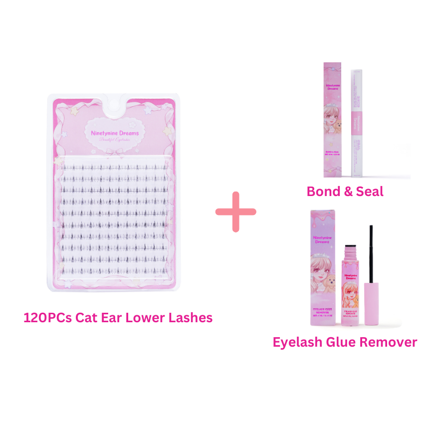 120PCs Cat Ear Lower Lashes