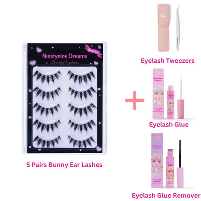 5 Pairs Bunny Ear Lashes