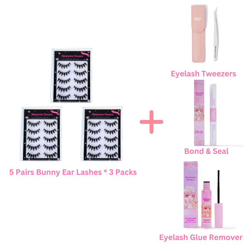 5 Pairs Bunny Ear Lashes