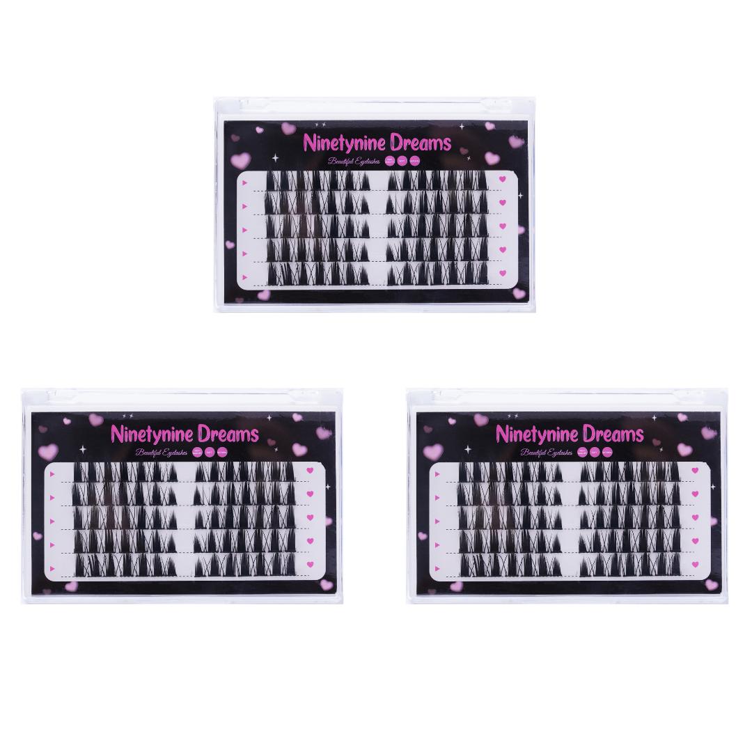 70PCs Bunny Ear Lashes - Ninetynine Dreams