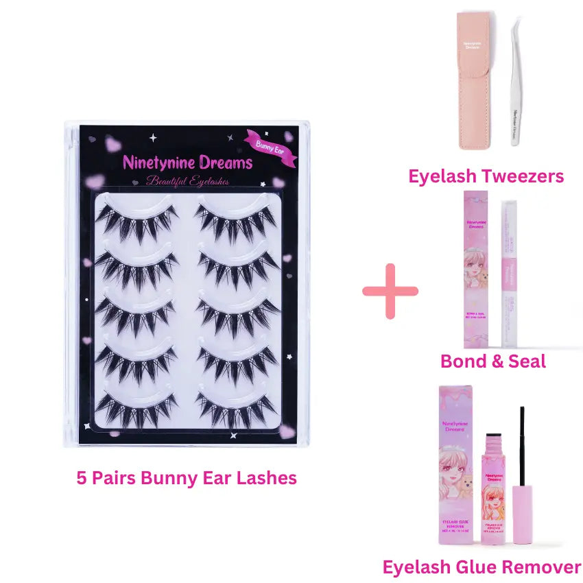 5 Pairs Bunny Ear Lashes