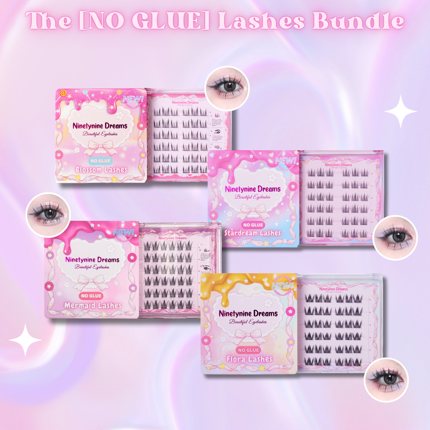 The [NO GLUE] Self-Adhesive Lashes Bundle