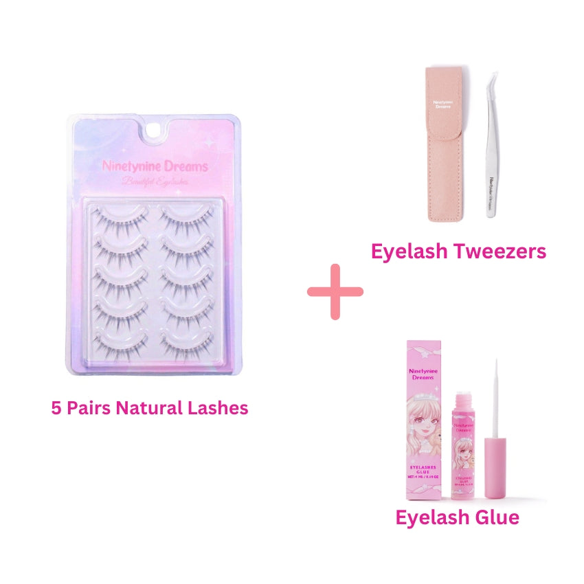 5 Pairs Natural Lashes - Ninetynine Dreams