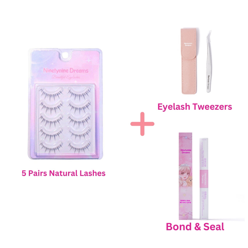 5 Pairs Natural Lashes - Ninetynine Dreams