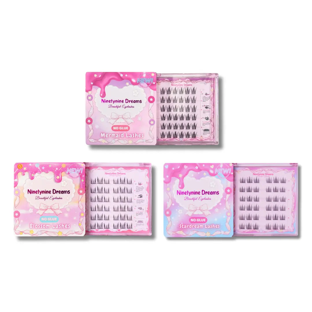 The [NO GLUE] Self-Adhesive Lashes Bundle (3 Styles) Ninetynine Dreams