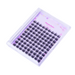 Top-down view of 90PCs Starluxe Black lashes neatly arranged inside their open case, showcasing the even spacing, rich black color, and elegant packaging.