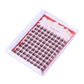 Top-down view of 90PCs Starluxe Brown lashes neatly arranged inside their open case, showcasing the even spacing, rich brown color, and elegant packaging.