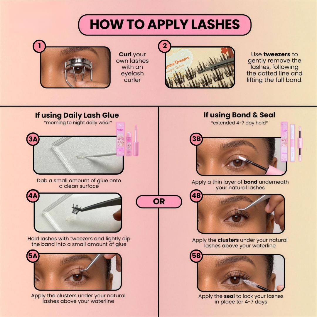 90PCs Starluxe Lashes - Brown