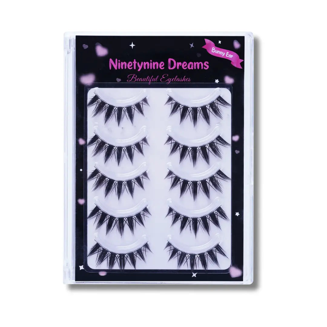 5 Pairs Bunny Ear Lashes Ninetynine Dreams