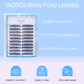 140PCs Baby Foxy Lashes