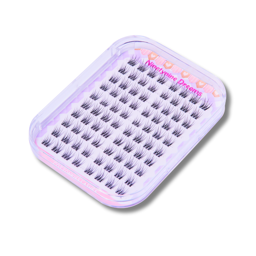 Angled view of No Glue Cottonkiss Lashes packaging